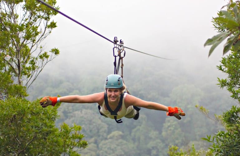 Zipline Canopy in Costa Rica's Caribbean Jungle Hills