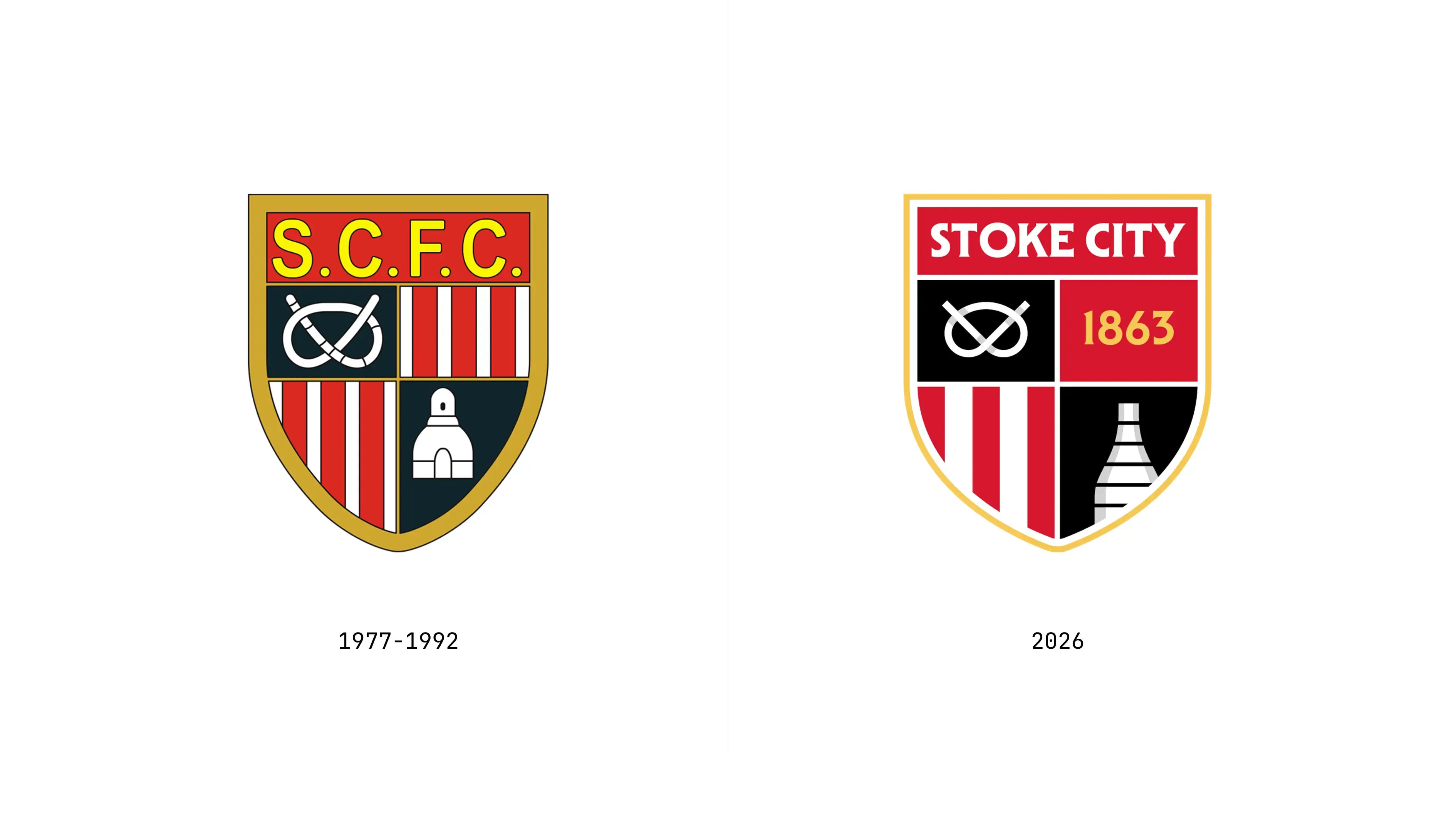 Stoke City's 1977 crest and the new crest