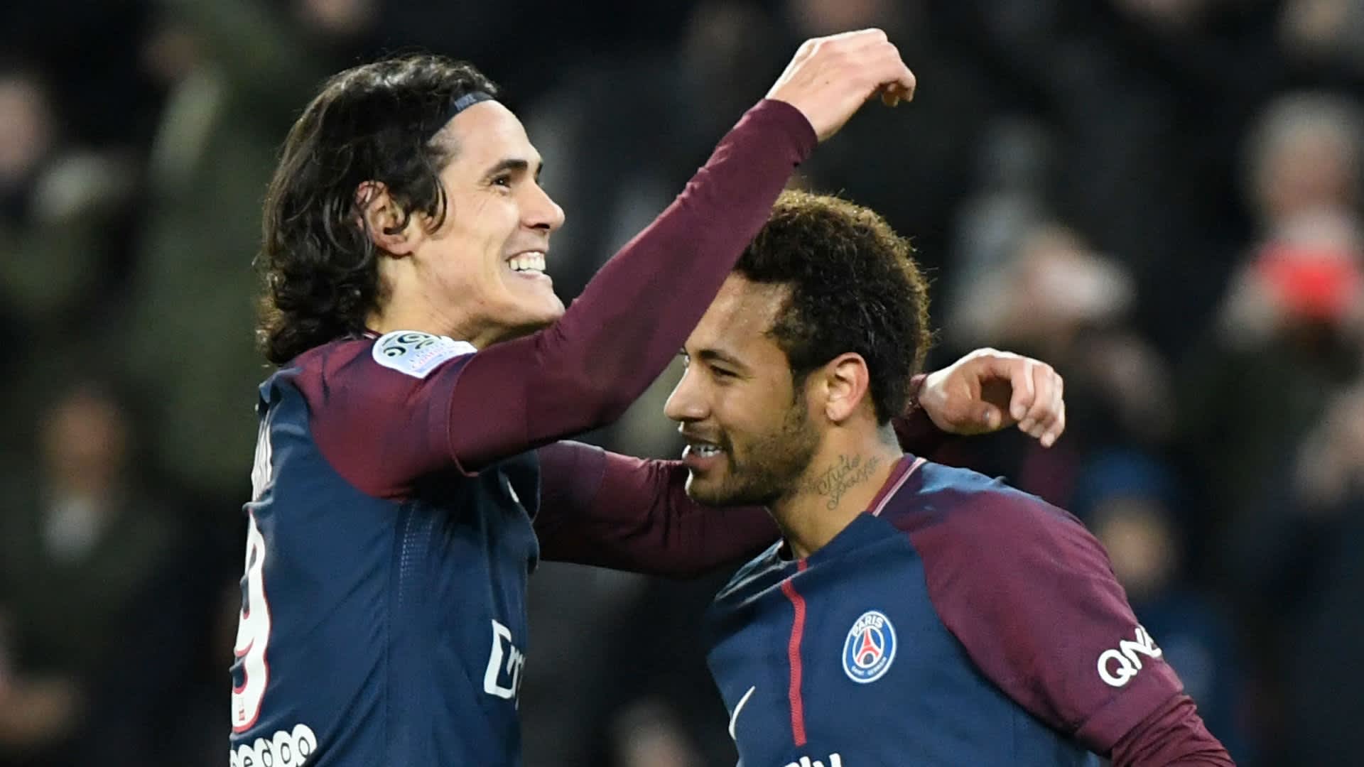 Edinson Cavani and Neymar score for PSG in Ligue 1 derby against As Monaco