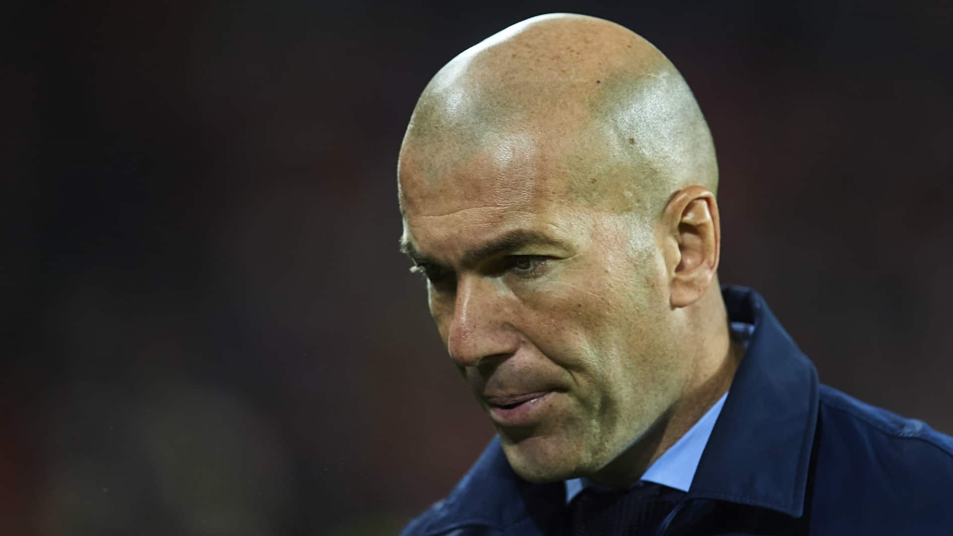 Zidane in deep thought about Ramos' red-card