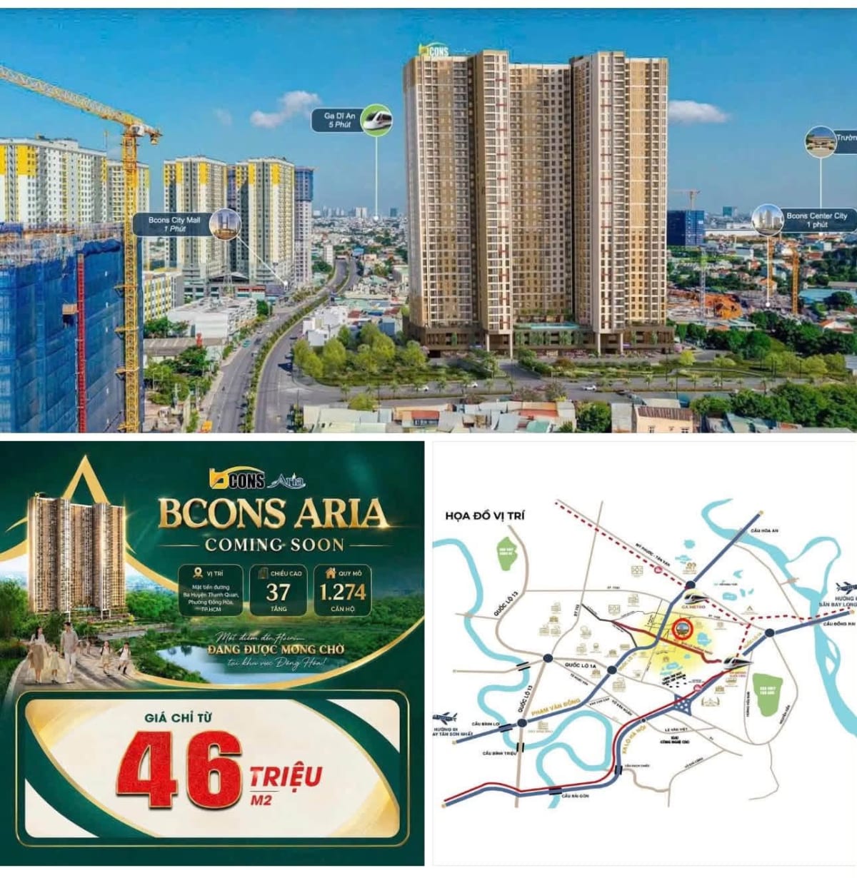 Bán căn hộ gần Làng đại học và Ga Metro Suối Tiên - 2PN 2WC - 2.39-2.7 tỷ
