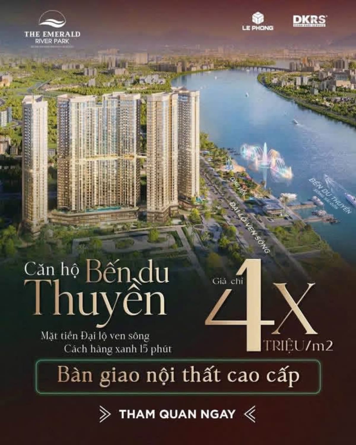 Bán căn hộ The Emerald River Park - Chất sống resort ven sông