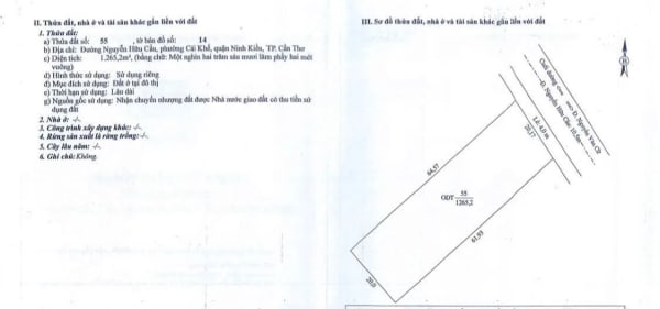 Bán nền góc 2 mặt tiền Nguyễn Hữu Cầu, Cồn Khương, Cái Khế - 2569,3m²