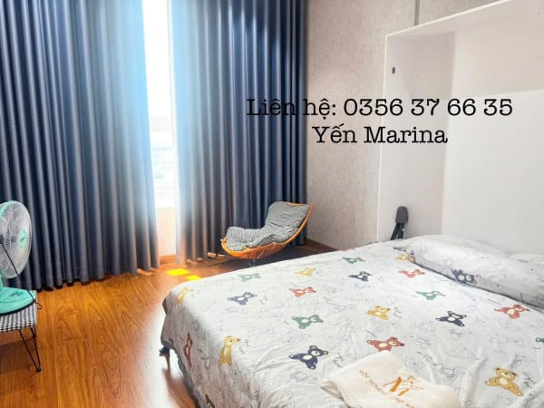 Cho thuê căn hộ 2PN Chung cư Marina Plaza, Mỹ Bình - 8 Triệu/Tháng