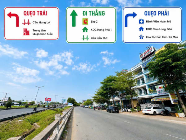 Cho thuê nhà 3 lầu mặt tiền đường Song Hành QL1A, Khu Văn Hóa Tây Đô - 18 triệu/tháng