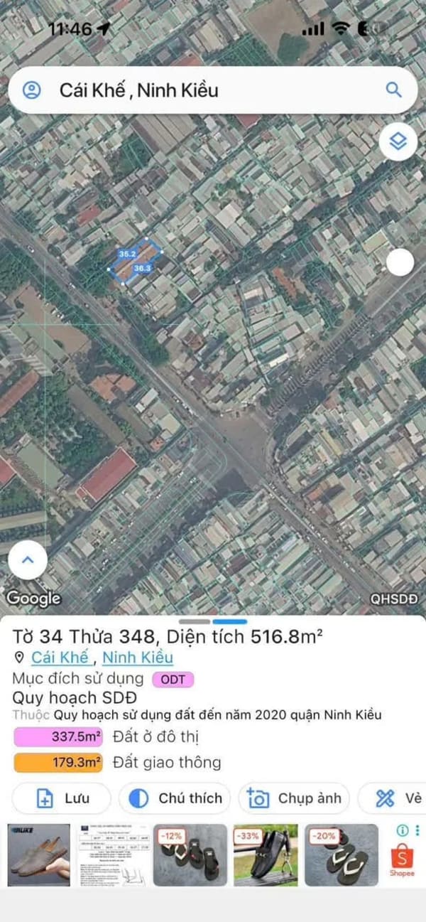 Bán đất mặt tiền đường CMT8, gần ngã 4 Nguyễn Văn Cừ - 516.8m² - 48 Tỷ