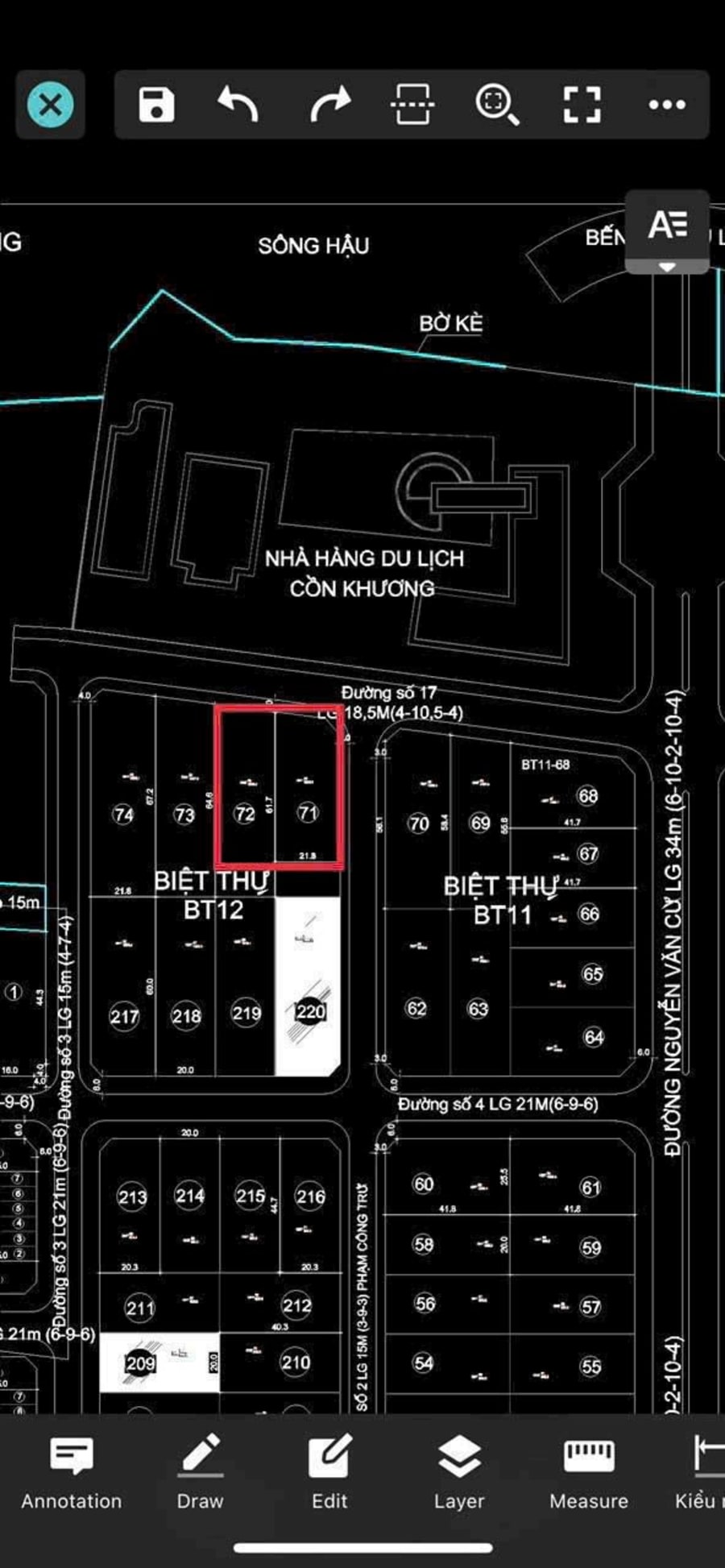 Bán nền góc 2 mặt tiền Nguyễn Hữu Cầu, Cồn Khương, Cái Khế - 2569,3m² — ảnh 3
