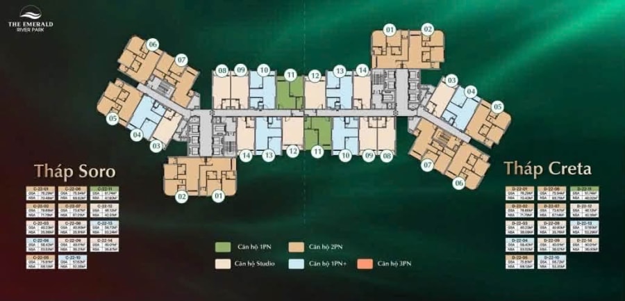 Bán căn hộ The Emerald River Park ven sông Sài Gòn - Giá từ 1.9 tỷ — ảnh 2