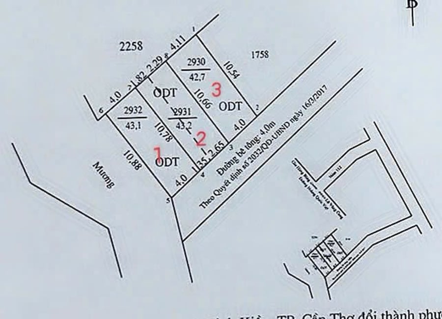 Bán 3 nền hẻm 112 Hoàng Quốc Việt - Giá 1 tỷ xxx — ảnh 2