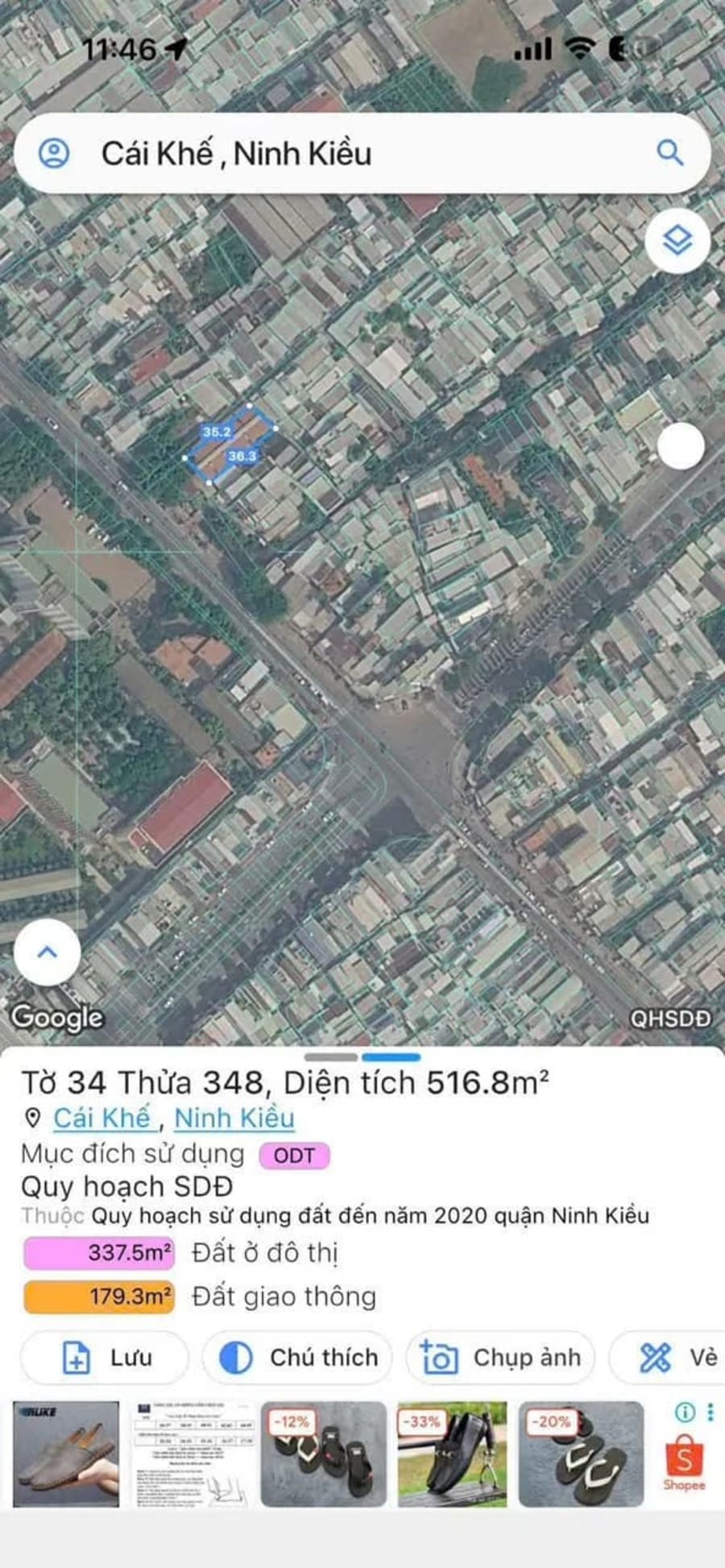 Bán đất mặt tiền đường CMT8, gần ngã 4 Nguyễn Văn Cừ - 516.8m² - 48 Tỷ — ảnh 2
