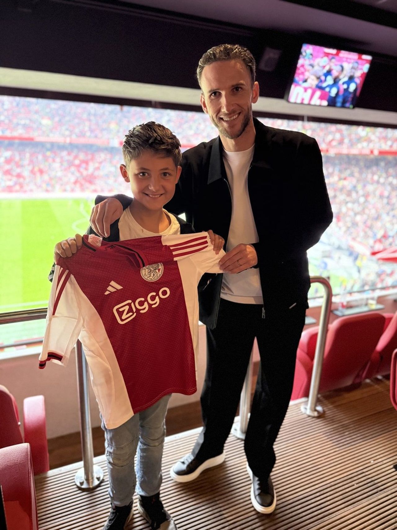 Droomdag Quinn in skybox Ajax