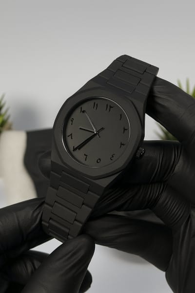 Arabic Aura Watch Full Black