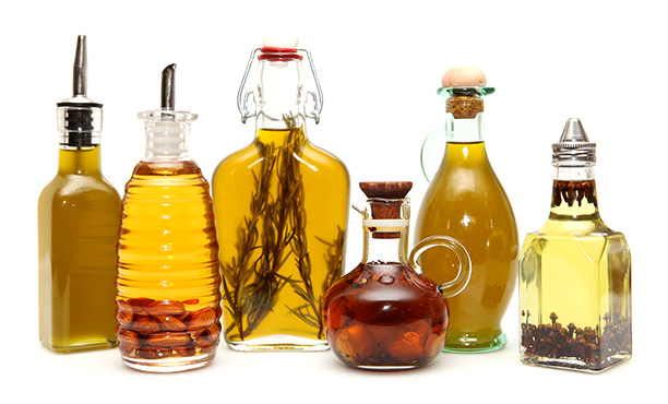 Illustrative bottles of spice oils and extracts