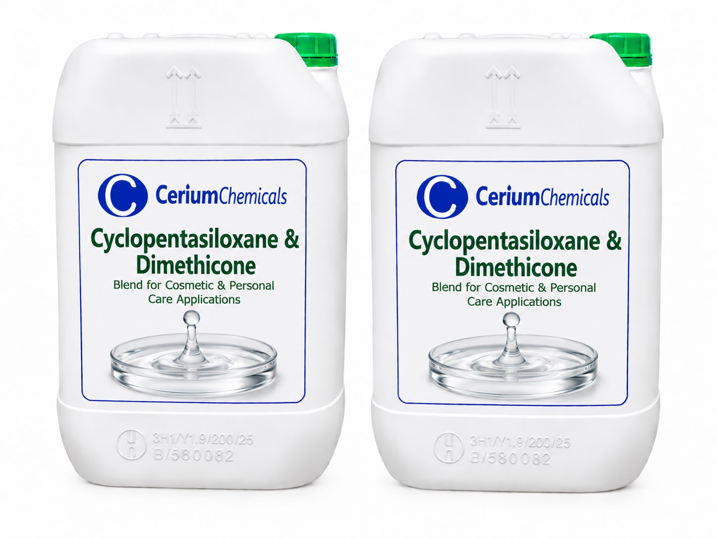 Cyclopentasiloxane & Dimethicone in Cerium Chemicals packaging