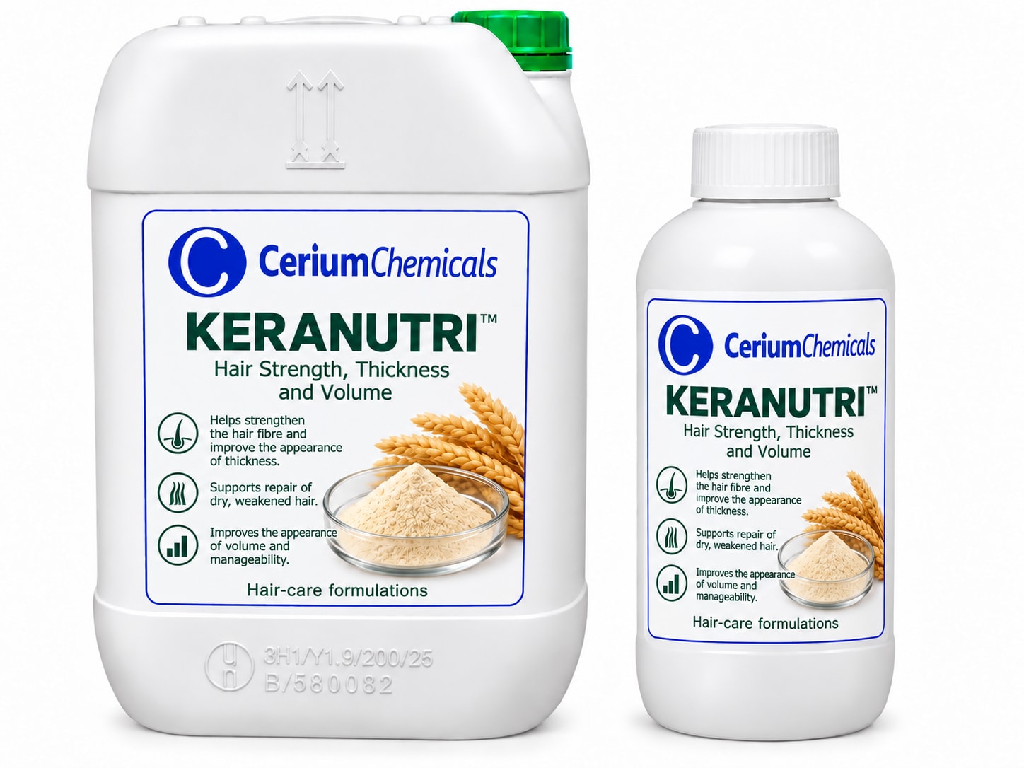 KERANUTRI™ — Hair Strength, Thickness and Volume product image with the supplied hair-care wording.