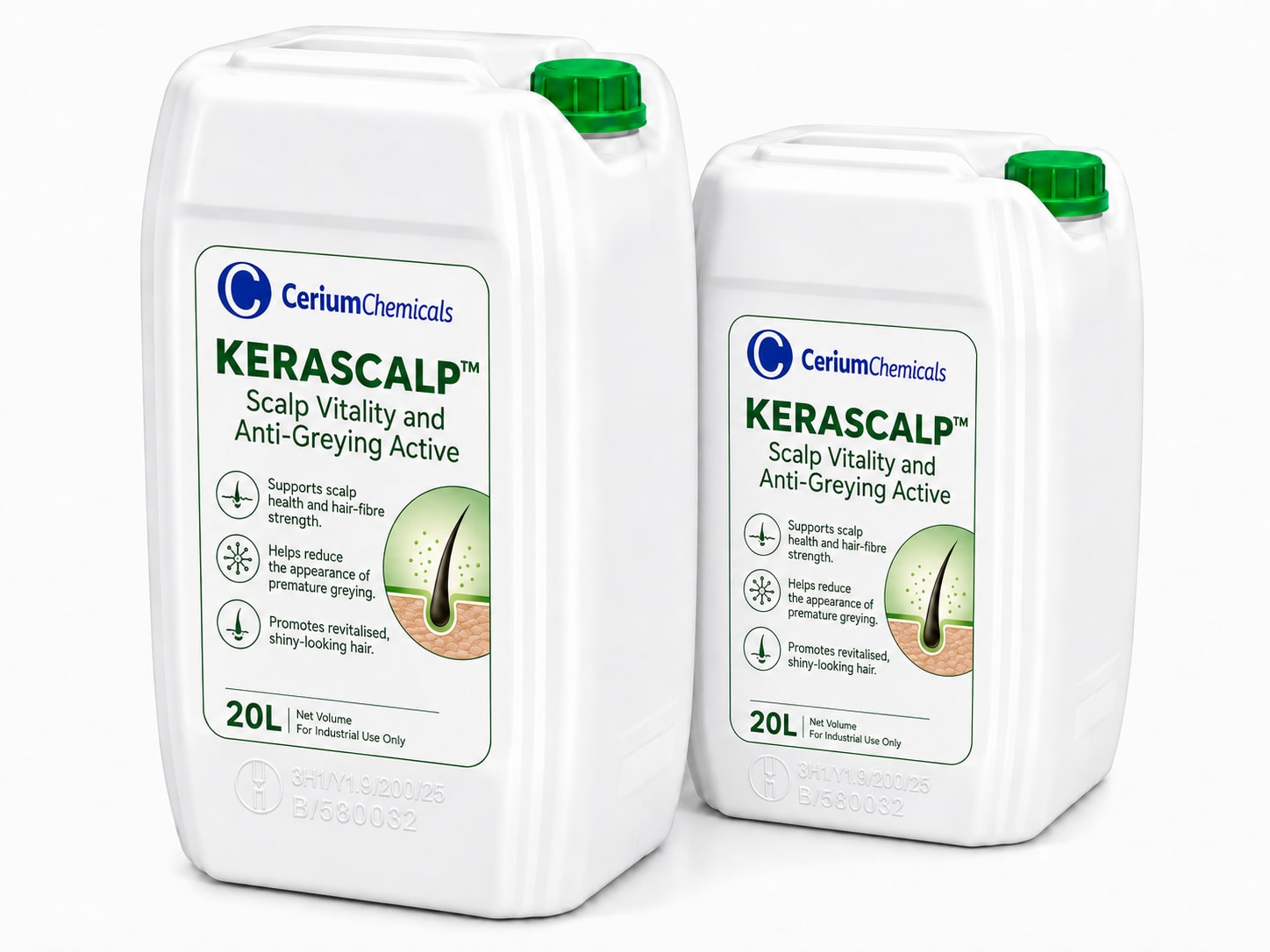 KERASCALP™ — Scalp Vitality and Anti-Greying Active product image with the supplied hair-care wording.