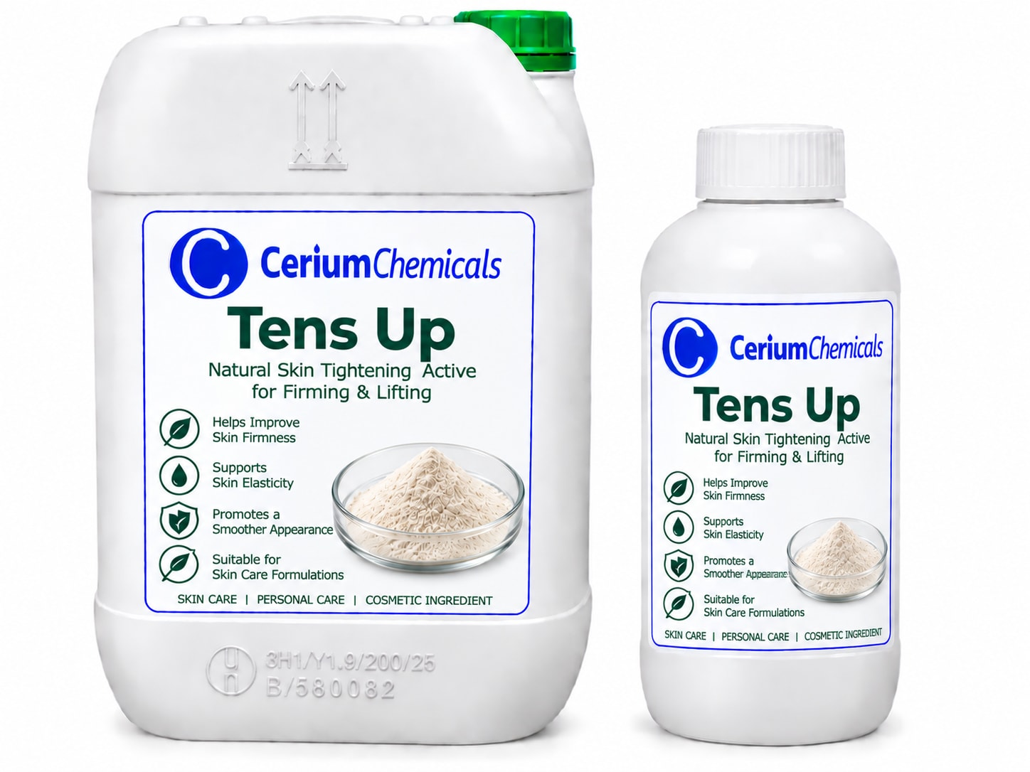 Tens Up Active in a one-litre Cerium Chemicals container
