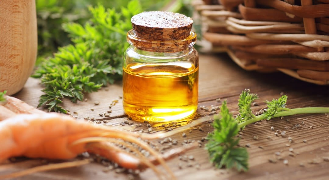 Carrot Oil in a one-litre Cerium Chemicals container