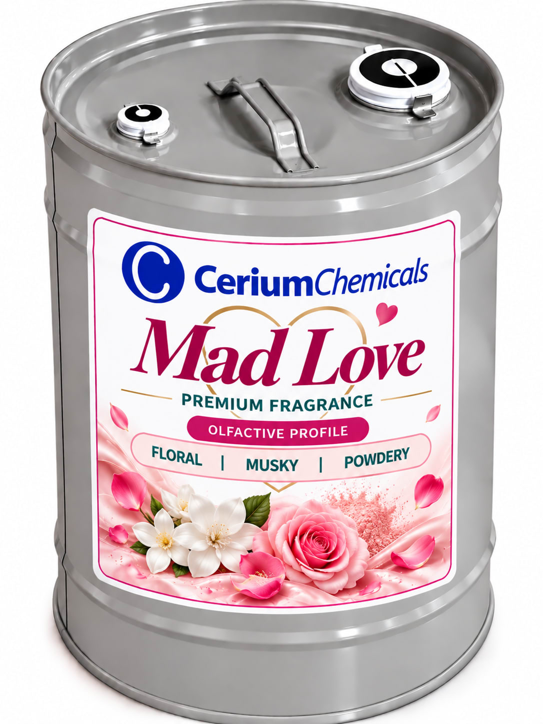 Mad Love in Cerium Chemicals packaging