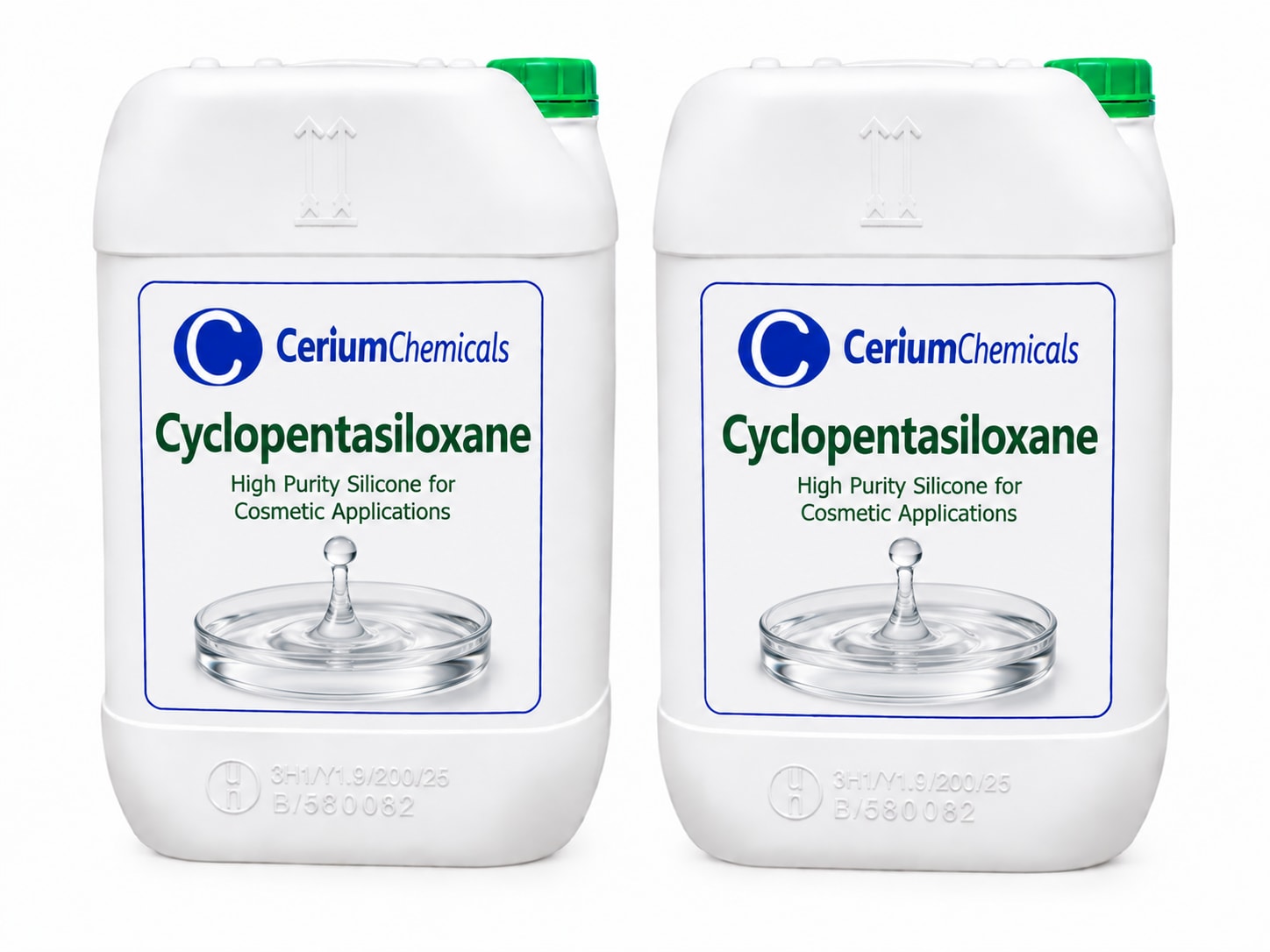 Cyclopentasiloxane in Cerium Chemicals packaging