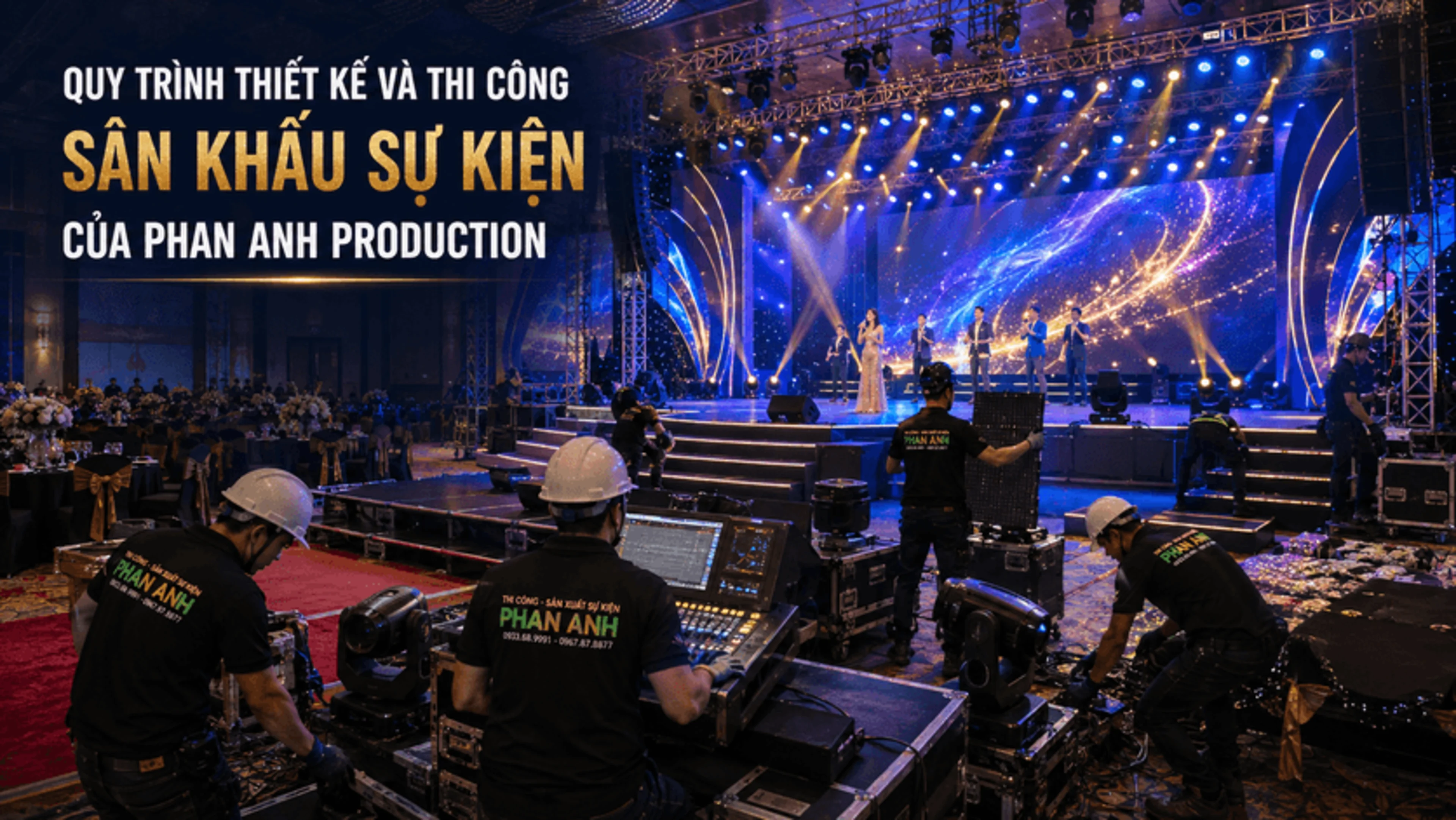 Quy Trình Thiết Kế & Thi Công Sân Khấu Sự Kiện Chuẩn Quốc Tế
