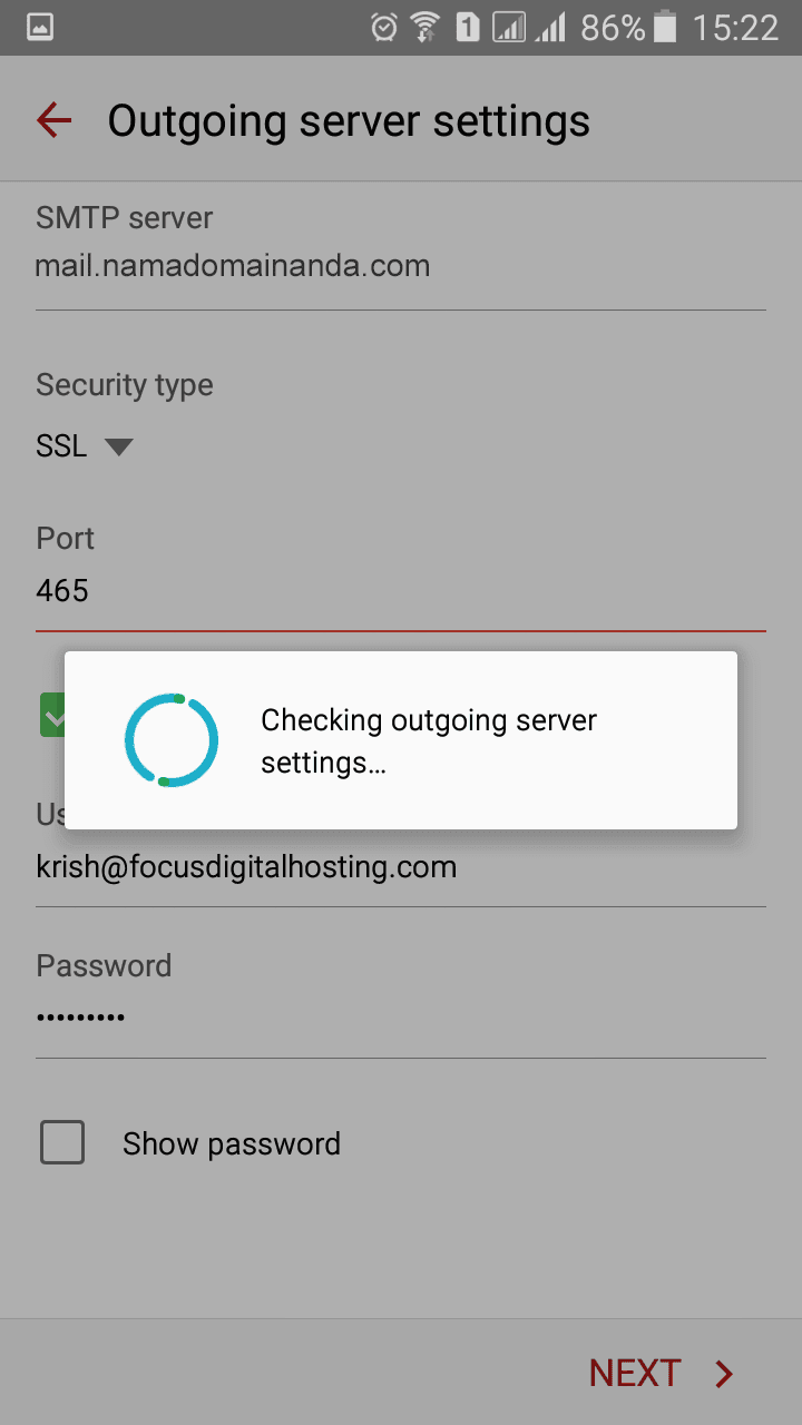 Setting Email Account Di Android Smtp Imap Pop3