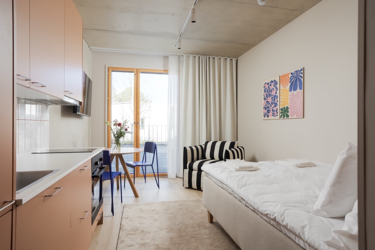 Nordic Studio – kalustettu yksiö Jyväskylässä