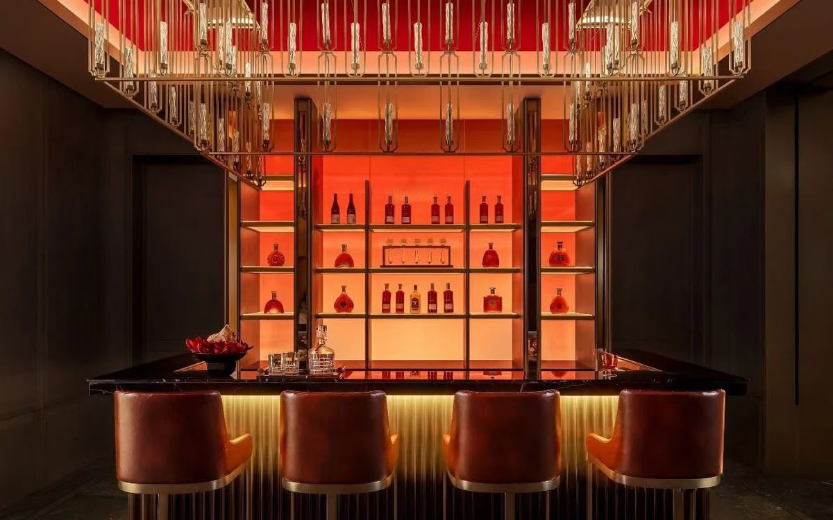 Behind the bar