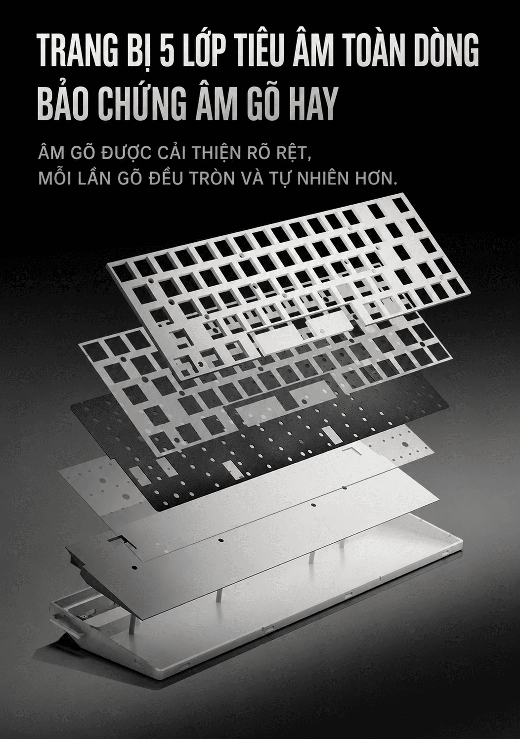 PMO SHENLIN GL68 trang bị 5 lớp tiêu âm toàn dòng