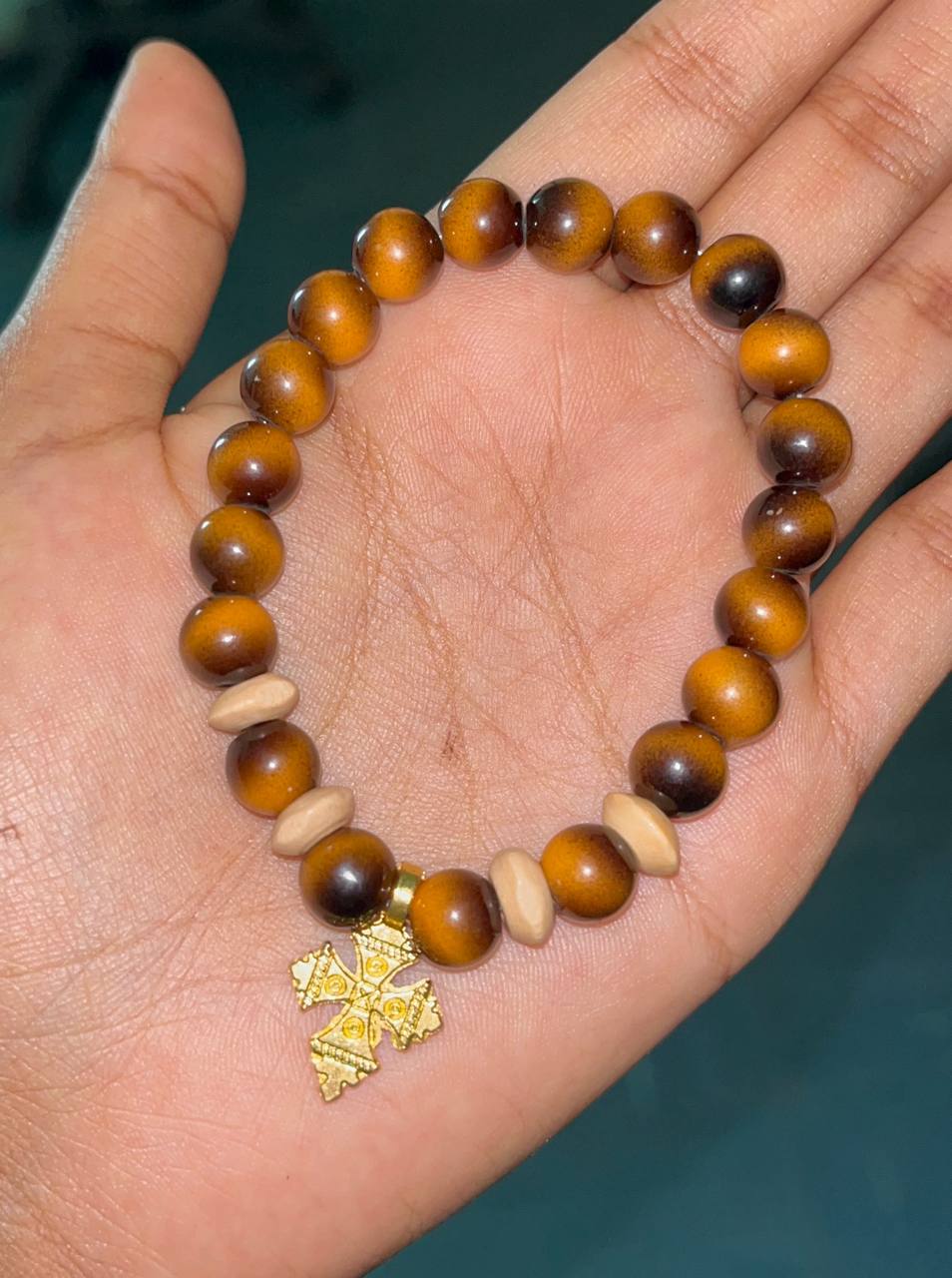 Gold meskel bracelets