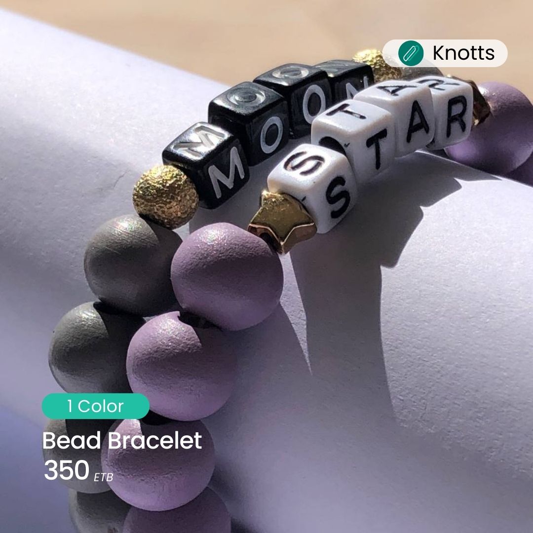 Custom Name Bead Bracelet – view 3
