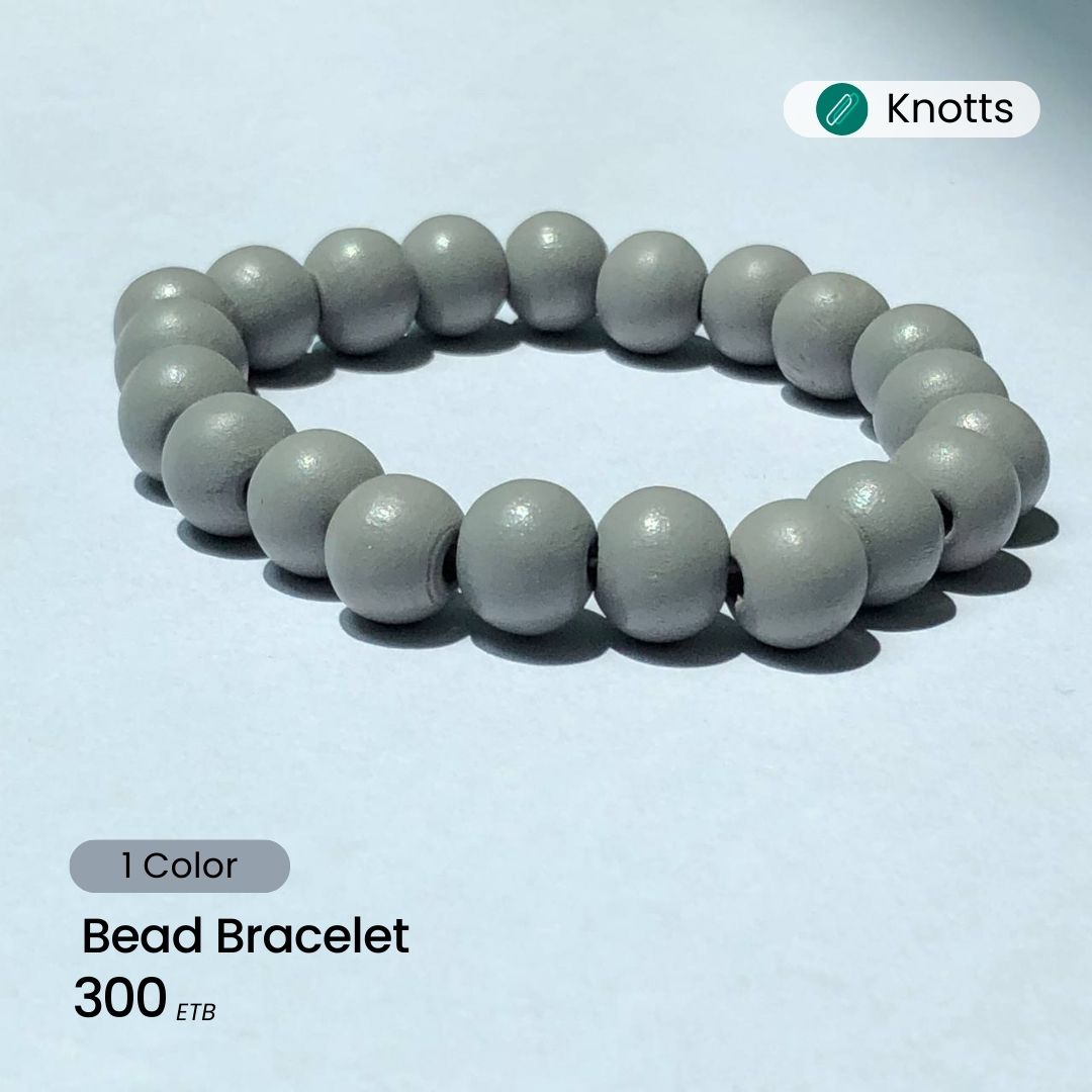 Grey Bead Bracelet