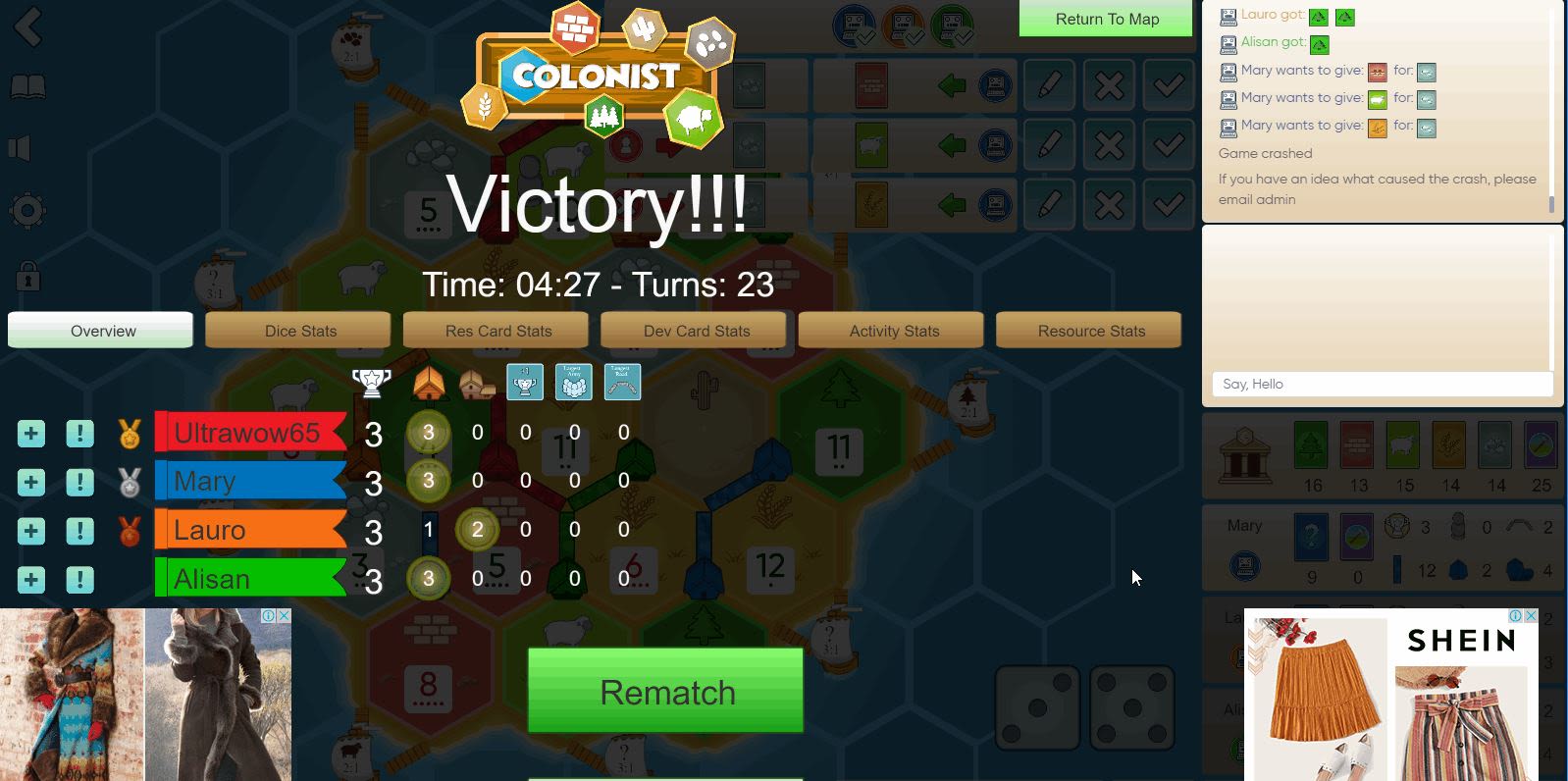 Bot Trade Game Crash Colonist Io