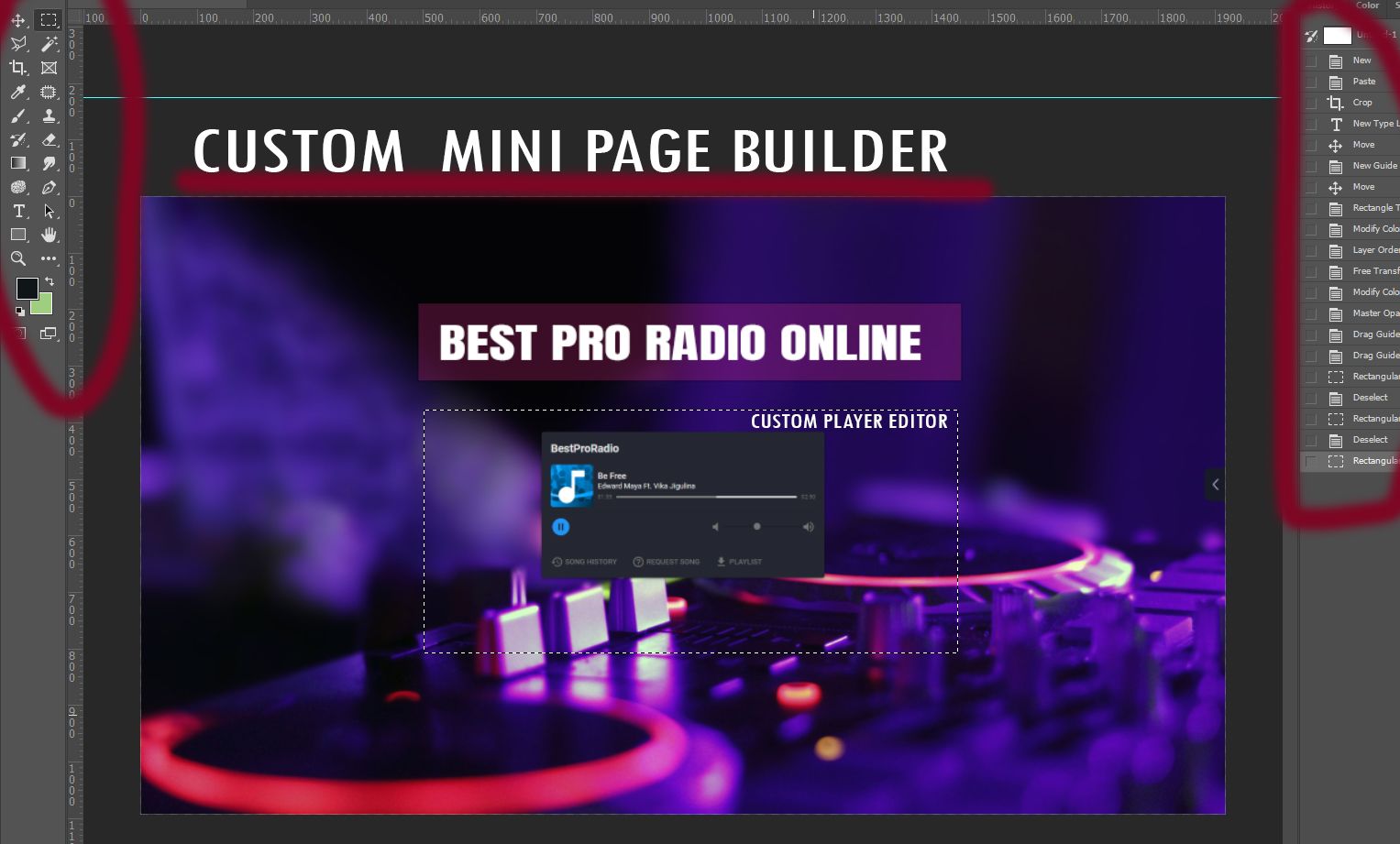 Custom "Public Page Builder" for each radio AzuraCast