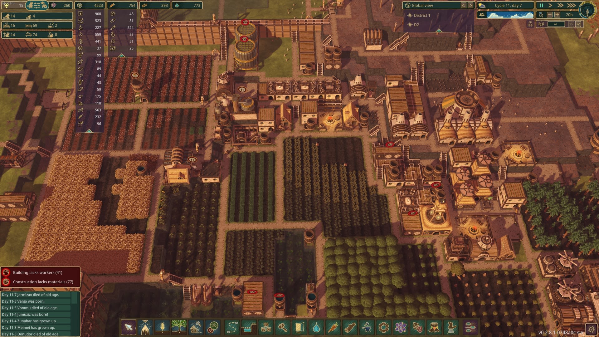 Relocation of resources icons to their specific tabs; like 