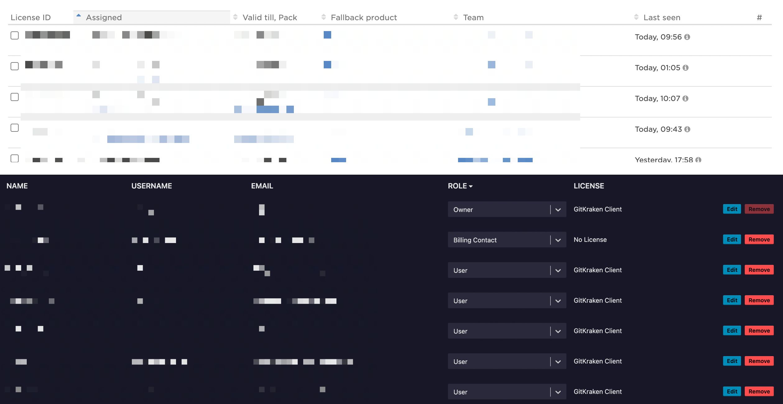 find last commit on a file gitkraken