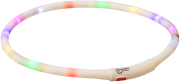 Lysende Halsbånd 12641 Multifarget Silikon M/USB Lader XS-XL 70cm/10mm