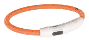 Lysende Halsbånd 12703 Oransje M/USB Lader XS/S 35cm