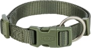 Halsb. Premium 201433 22-35cm/10mm XS/S Olive Green M/Hurtiglås