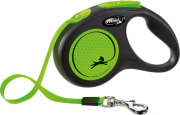 Flexi Classic New Neon Tape S 5m Sort/Neon Grønn Max 15Kg