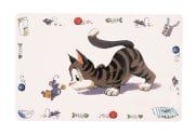 Matunderlag Katt Comic Cat 44x28cm