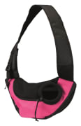 Transportbag Sling Front Carrier 28956 Polyester Rosa/Sort 50x18x25cm Max 5kg