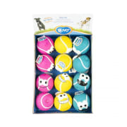 Hundeleke Latex Ball Smiley Ø5cm (i Display)