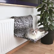 Kattemøbel 43148 Til Radiator XL 58cm i Plysj Snø Leopard