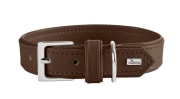 Collar Amalfi 35/XS Artificial leather chocolate