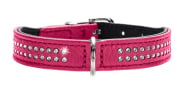 Collar Diamond Petit 37/XS-S Cowleather pink/black