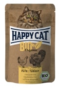 Happy Cat Pouches Adult Bio Kylling & Kalkun 85g (12stk)