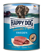 Happy Dog Boksemat Sensible Pure Sweden M/Vilt 800g