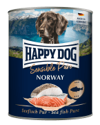 Happy Dog Boksemat Sensible Pure Norway M/Sjøfisk 800g