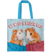 Handlenett Canvas "We need a bigger bag" Marsvin 42x48cm